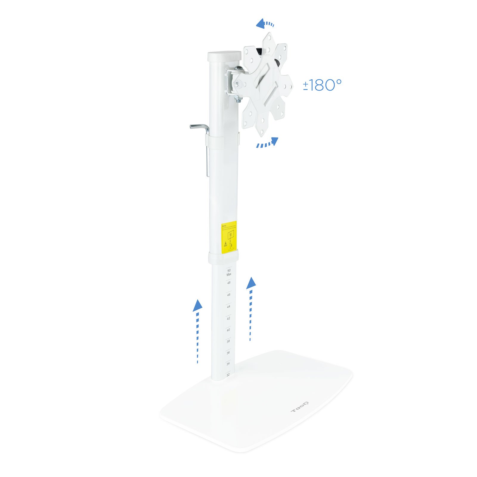 SOPORTE DE MESA TV TOOQ 17-27" BLANCO