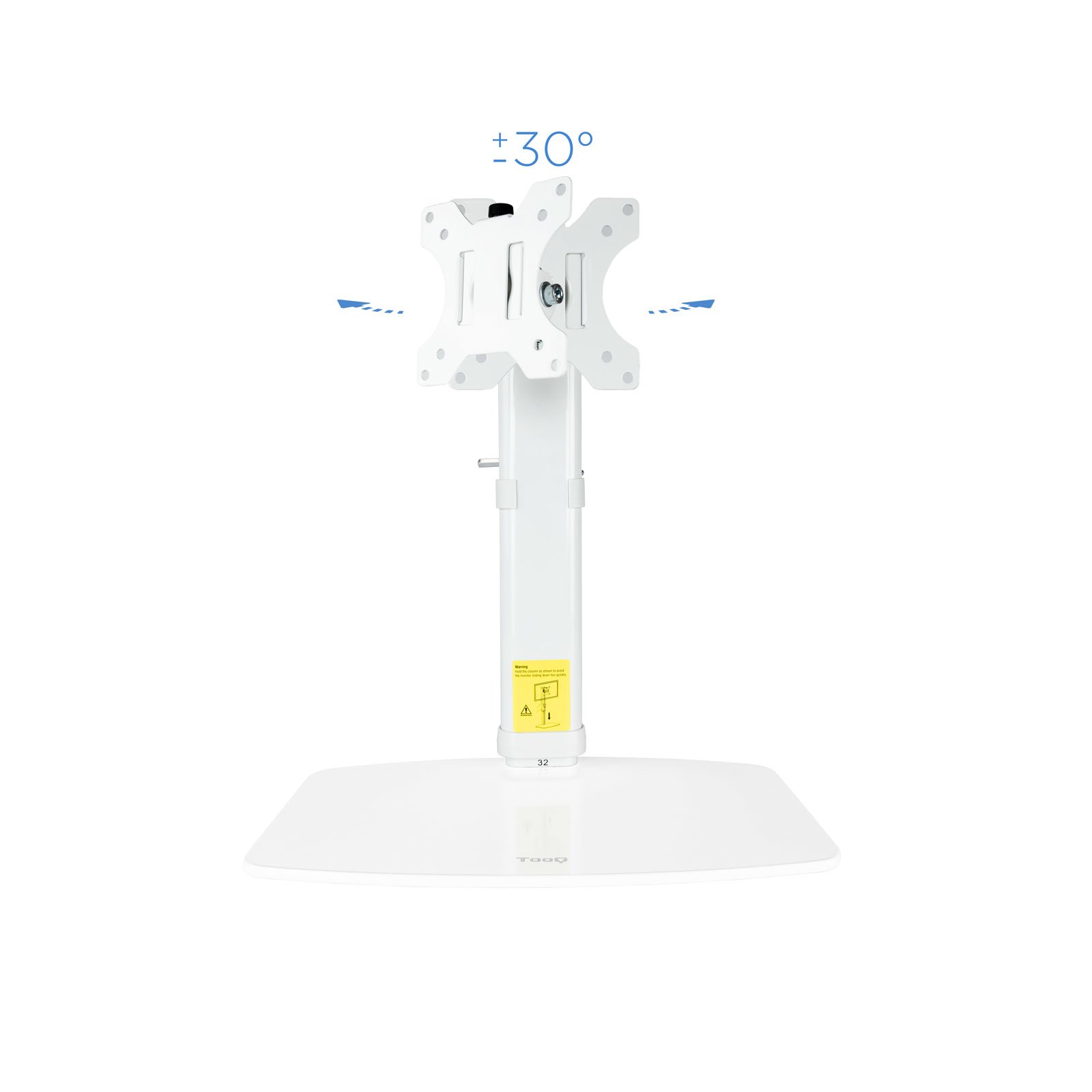 SOPORTE DE MESA TV TOOQ 17-27" BLANCO