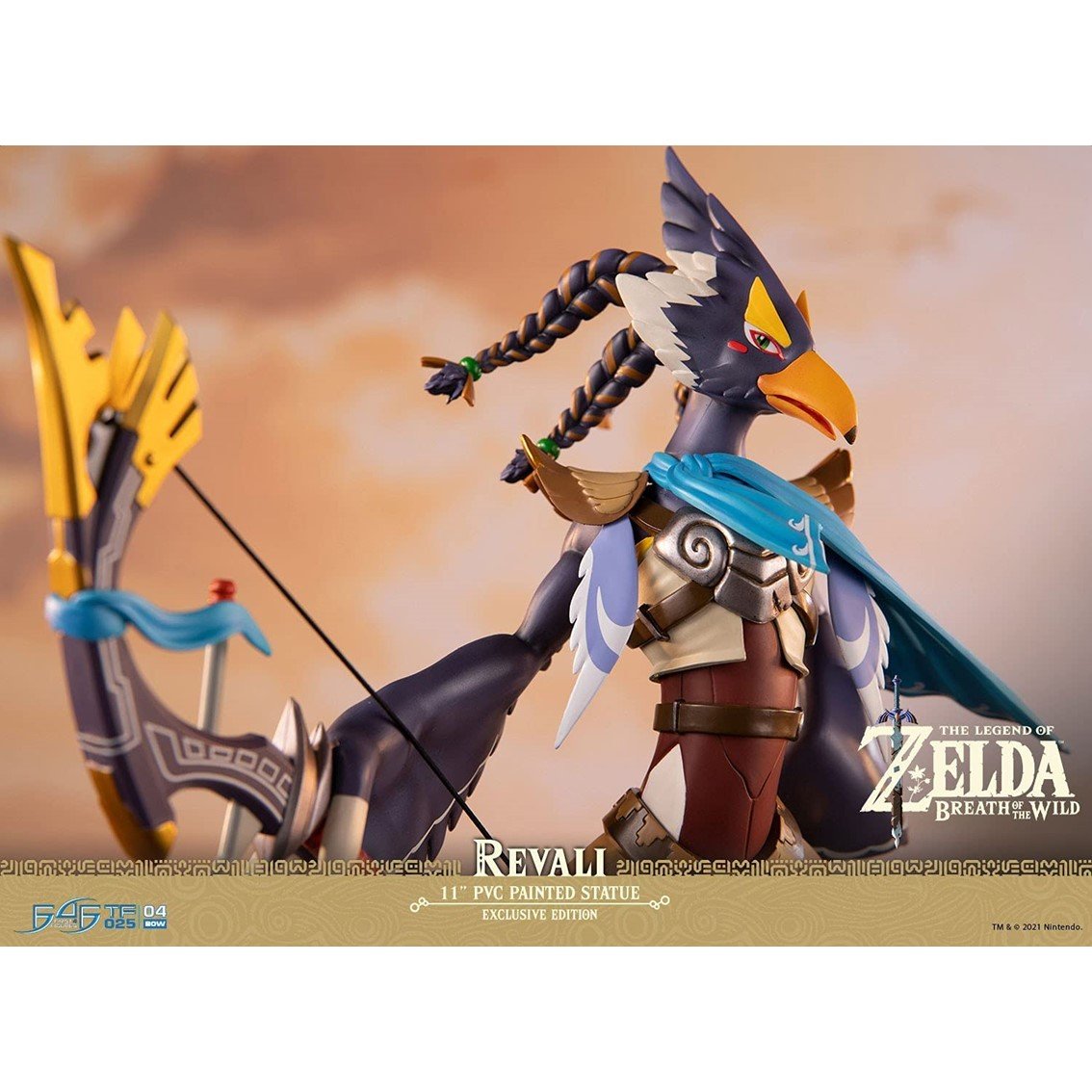 FIGURA FIRST 4 FIGURES THE LEGEND OF ZELDA BREATH OF THE WILD REVALI COLLECTOR´S ED ESTATUA