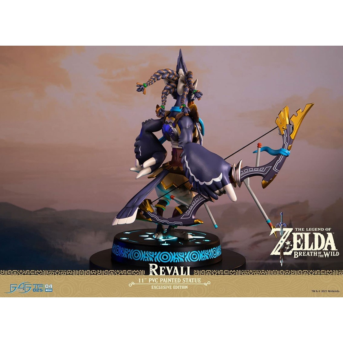 FIGURA FIRST 4 FIGURES THE LEGEND OF ZELDA BREATH OF THE WILD REVALI COLLECTOR´S ED ESTATUA