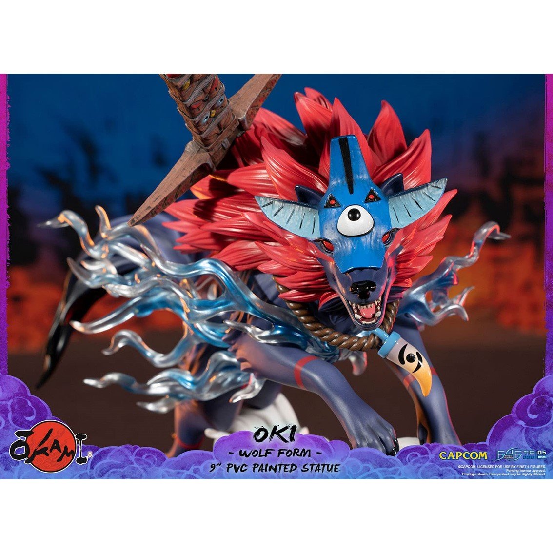 FIGURA FIRST 4 FIGURES OKAMI OKI WOLF FORM EDICION ESTANDAR ESTATUA