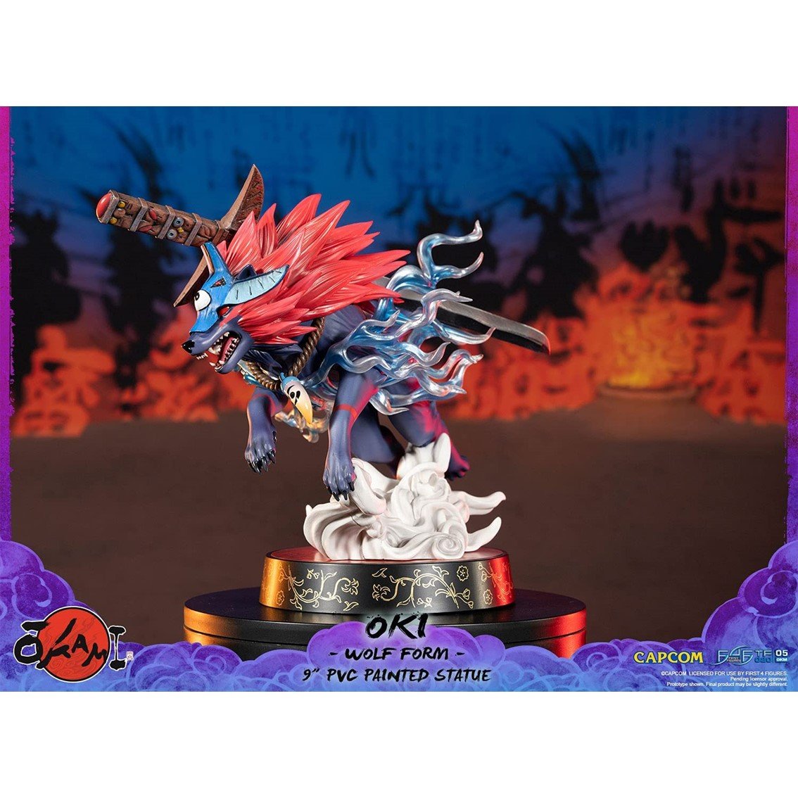 FIGURA FIRST 4 FIGURES OKAMI OKI WOLF FORM EDICION ESTANDAR ESTATUA