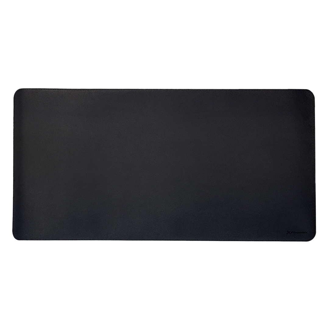 Phoenix MatePad Alfrombrilla raton PU 80 x 40 cm Antideslizante Impermeable Material simil Cuero Negra
