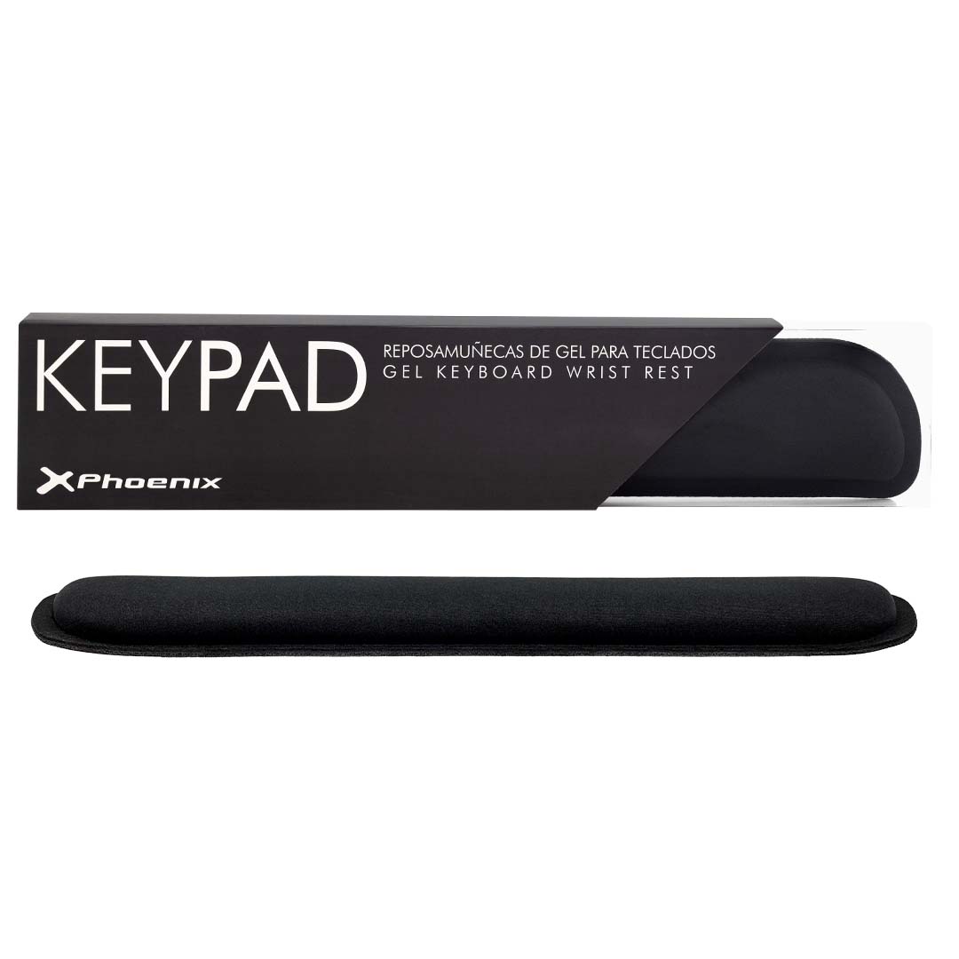 Phoenix KeyPad Reposamuñecas Ergonómico Espuma con Memoria Alta Densidad Negro