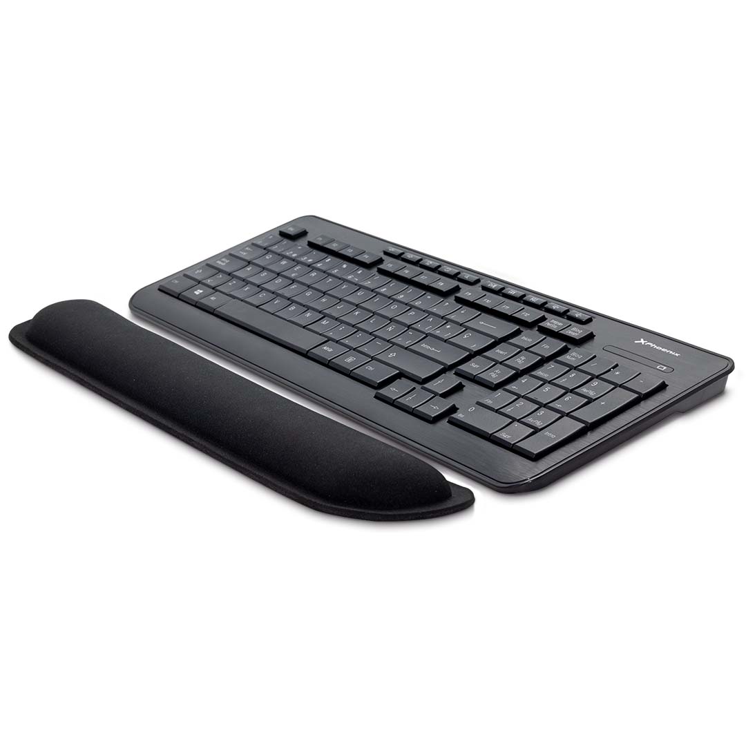 Phoenix KeyPad Reposamuñecas Ergonómico Espuma con Memoria Alta Densidad Negro