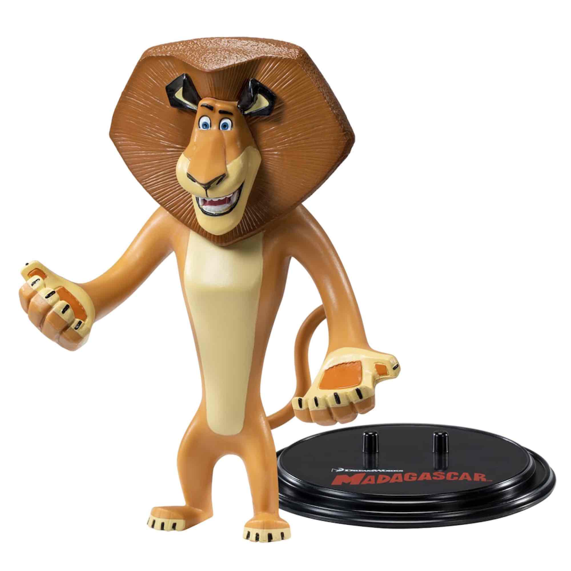 FIGURA THE NOBLE COLLECTION BENDYFIGS CINE MADAGASCAR ALEX FLEXIBLE