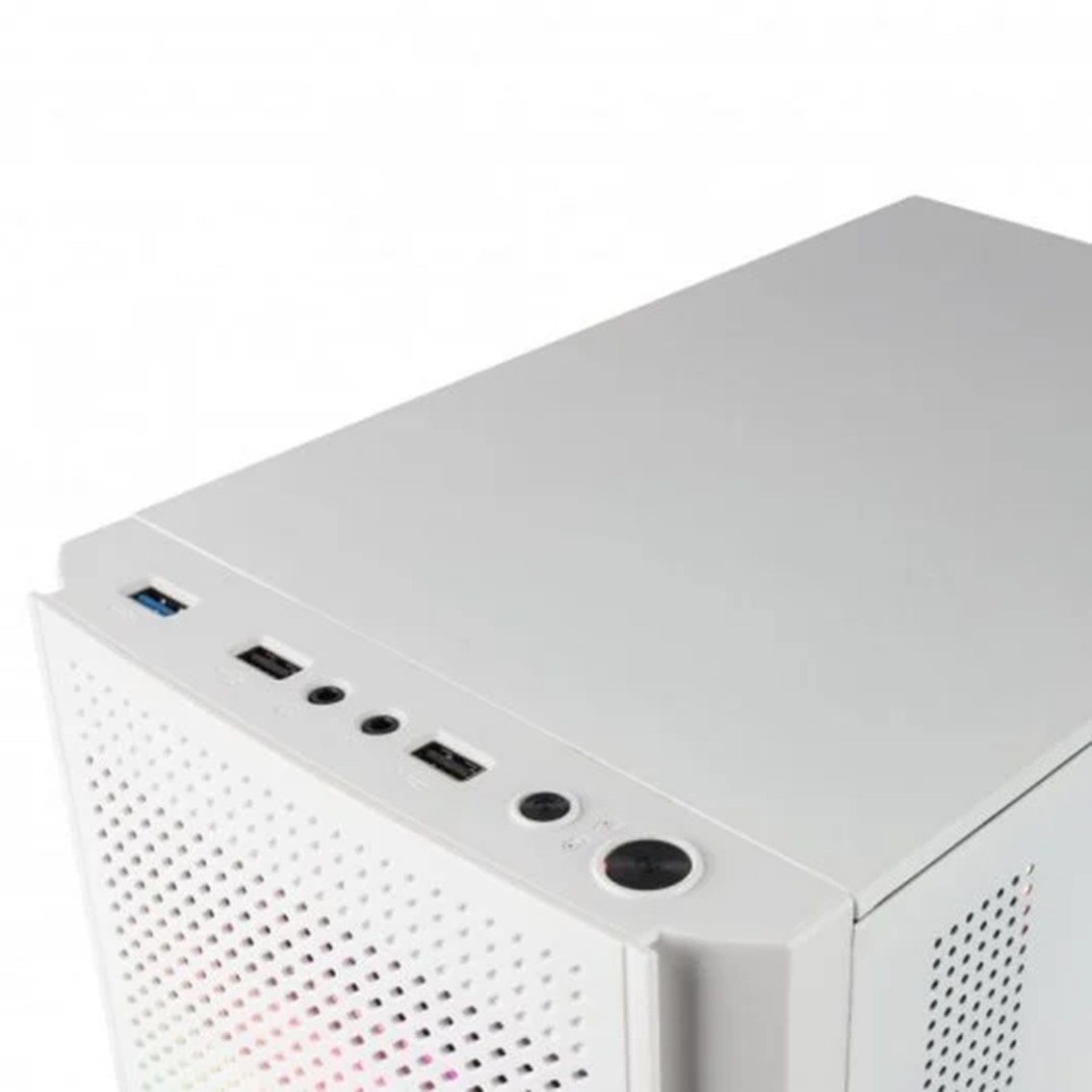 CAJA ORDENADOR MARS GAMING MC300W WHITE MICRO-ATX 1 X USB 3.0 2 X USB 2.0 3 X 120MM FRGB