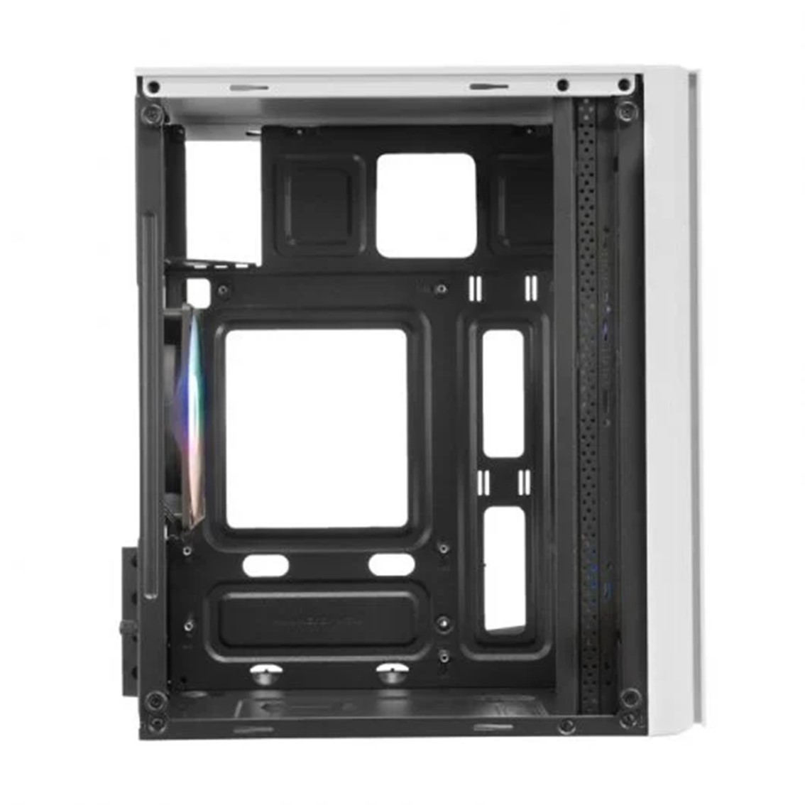 CAJA ORDENADOR MARS GAMING MC300W WHITE MICRO-ATX 1 X USB 3.0 2 X USB 2.0 3 X 120MM FRGB