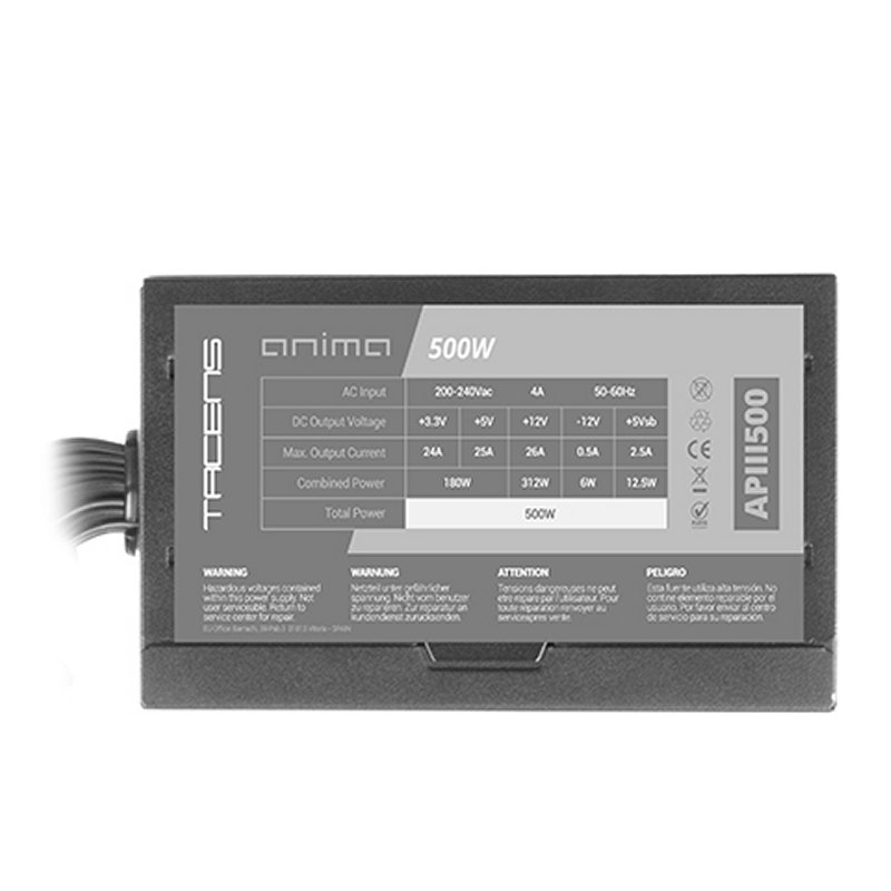 FUENTE DE ALIMENTACION MARS GAMING APIII500 500W ATX