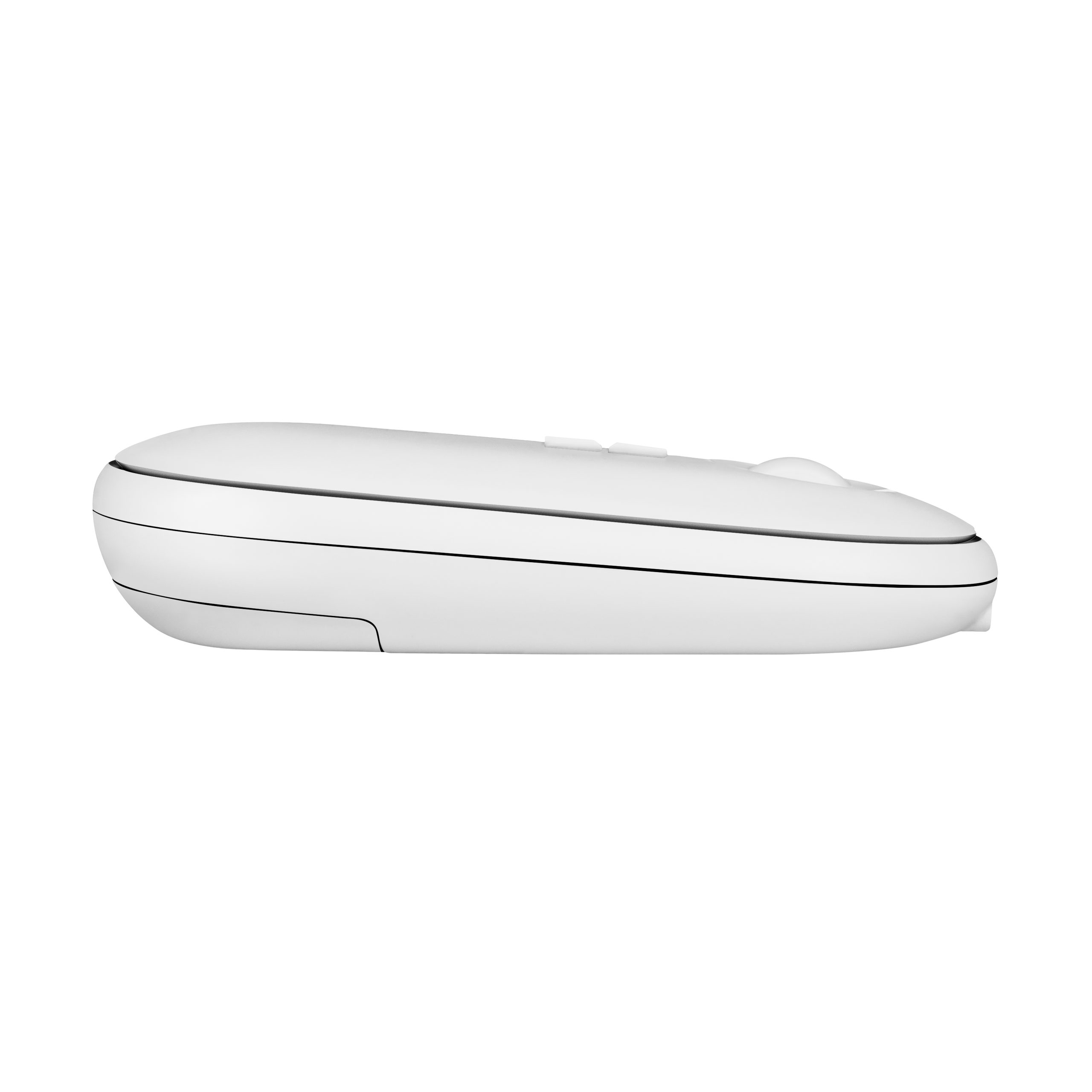 Phoenix Rebble Raton Inalambrico Bluetooth y 2.4 Ghz hasta 3 dispositivos con Receptor USB Clic Silencioso para Portátil Notebook PC Chomebook Mac Color Blanco