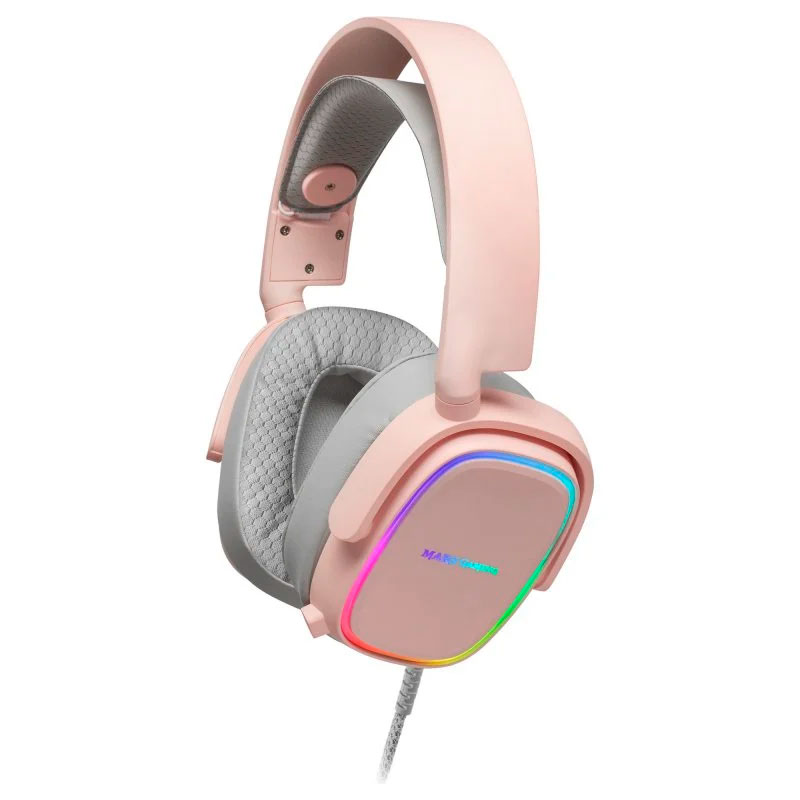 AURICULARES MARS GAMING MHAXP PINK JACK 3.5MM + USB CON MICROFONO COMPATIBLE CON WINDOWS/ PS4/ XBOX ONE/ NINTENDO SWITCH/ MAC/ SMARTPHONE/ TABLET