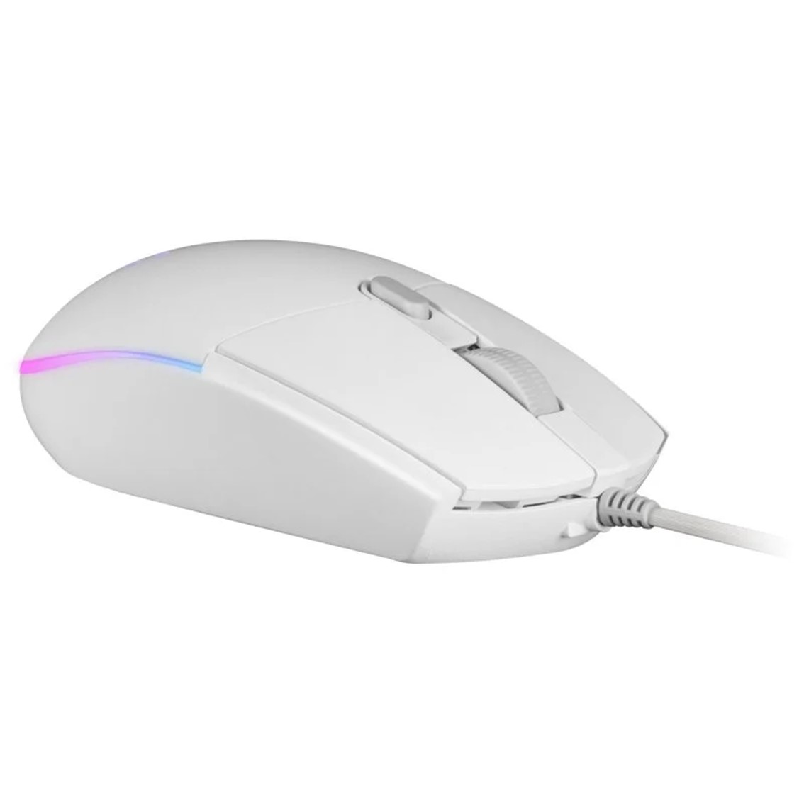 RATON MARS GAMING MMGW OPTICO USB 6 BOTONES 3200PPP RGB BLANCO