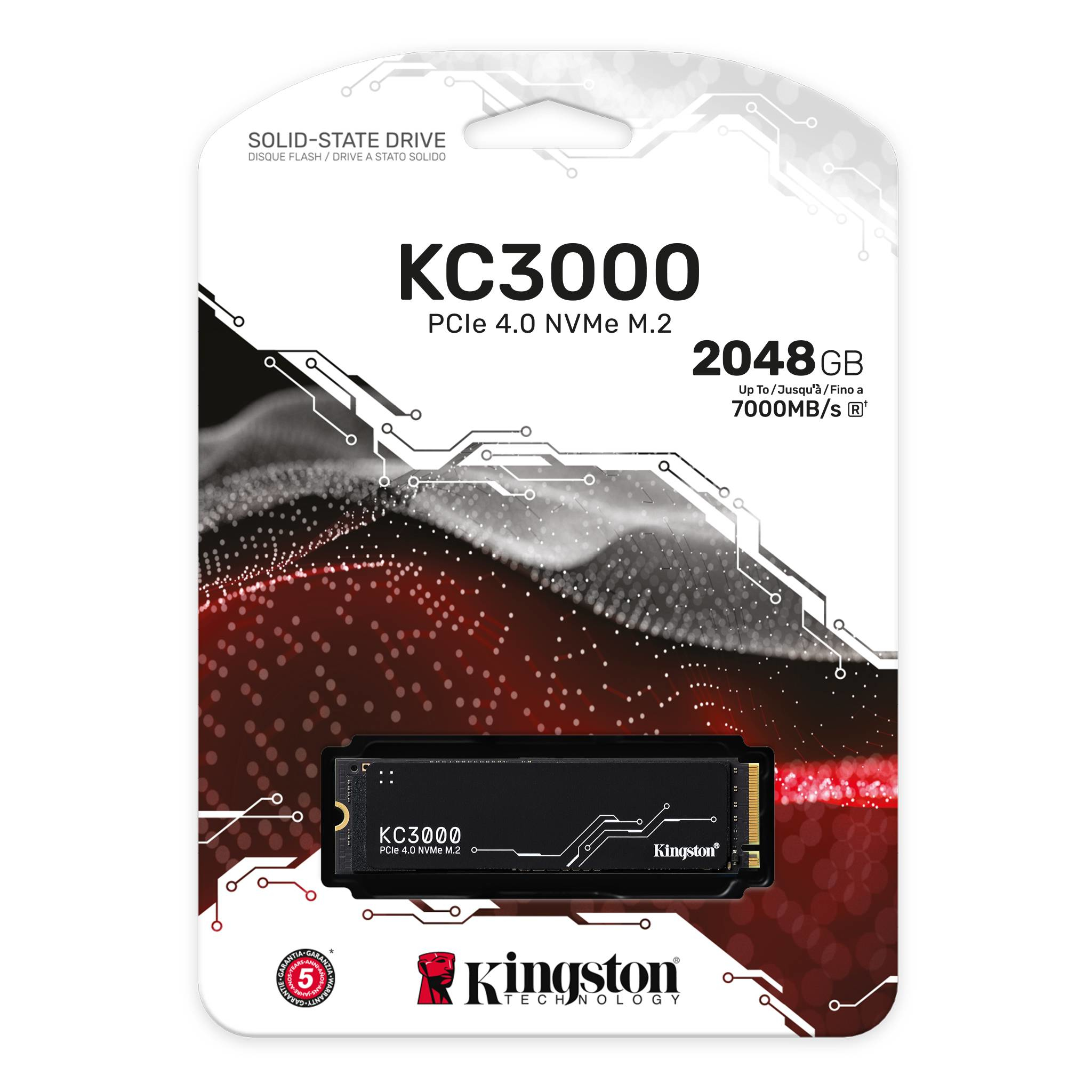DISCO DURO INTERNO SSD KINGSTON KC3000 2TB M.2 NVME PCI-E 4.0