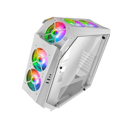 CAJA ORDENADOR MARS GAMING MC51 PREMIUM BLANCO ATX 2 X USB 3.0 5 X 120MM ARGB