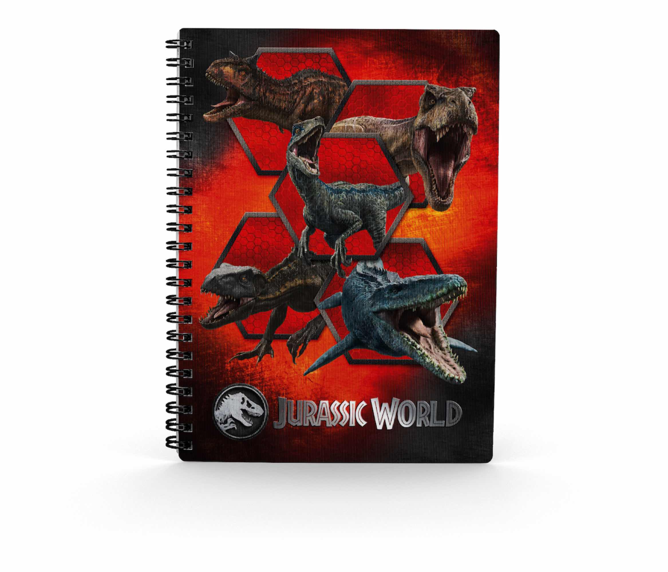 LIBRETA EFECTO 3D CARNIVOROUS JURASSIC WORLD