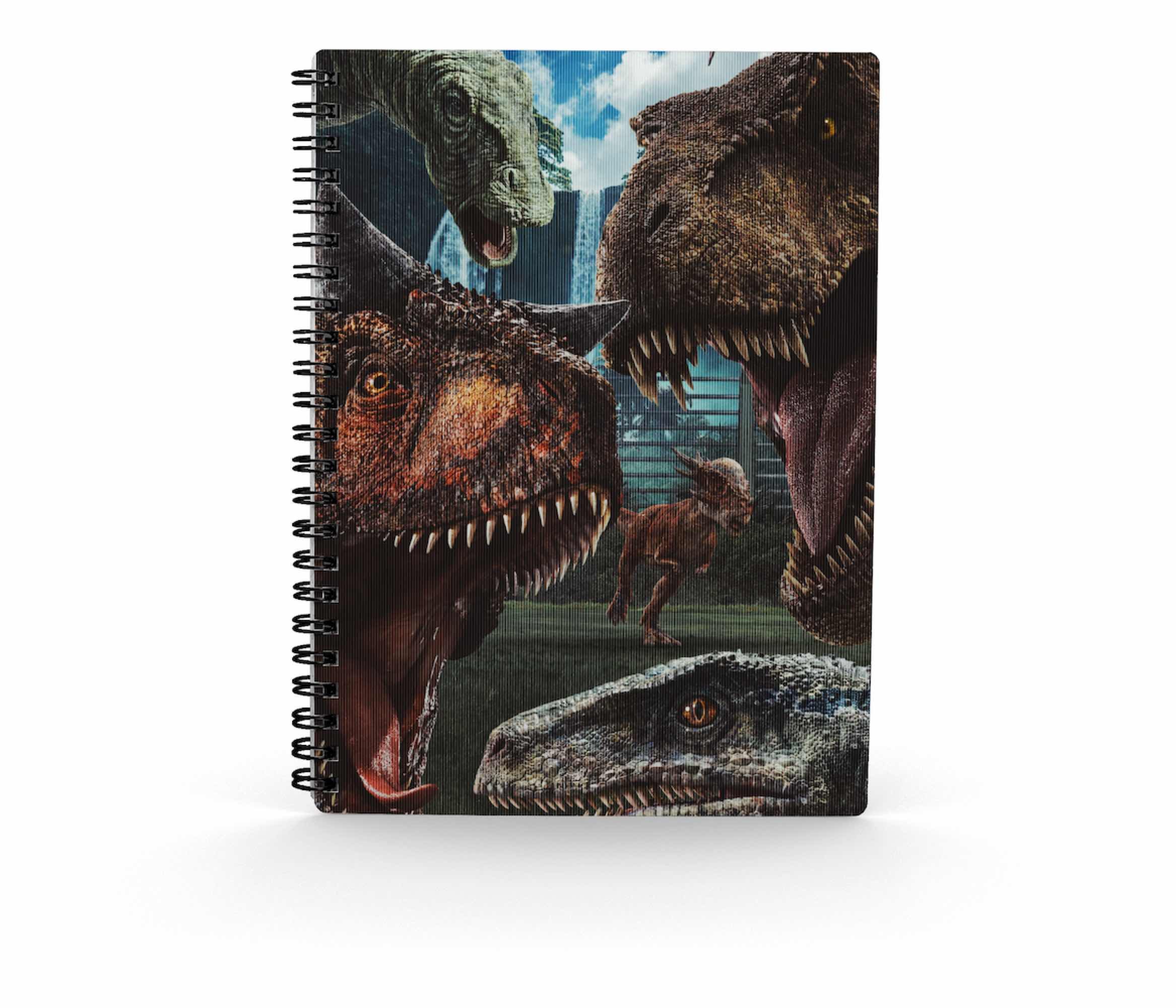 LIBRETA SD TOYS EFECTO 3D SELFIE JURASSIC WORLD