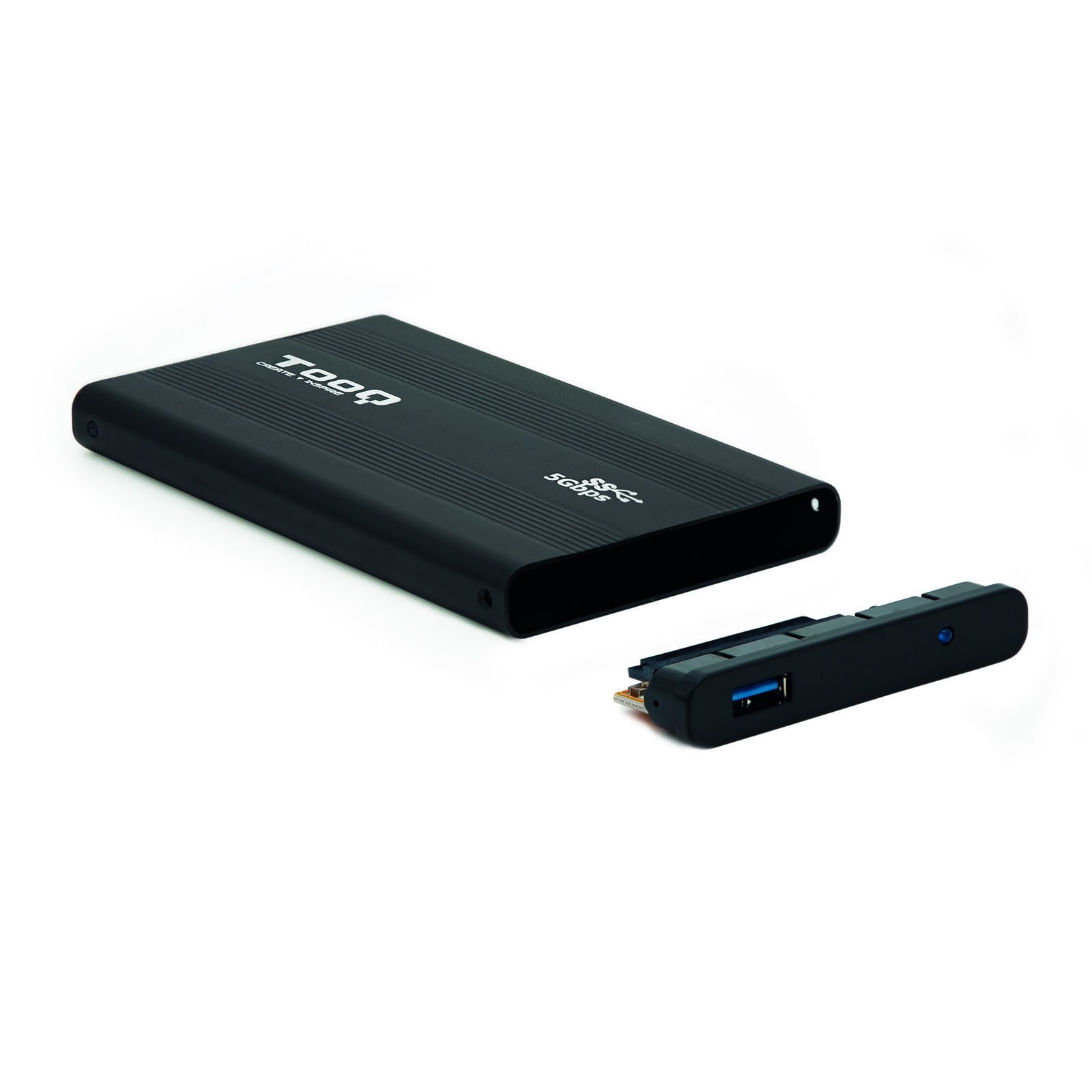 CAJA EXTERNA TOOQ TQE-2524B 2.5" 9.5MM SATA USB 3.0 NEGRO