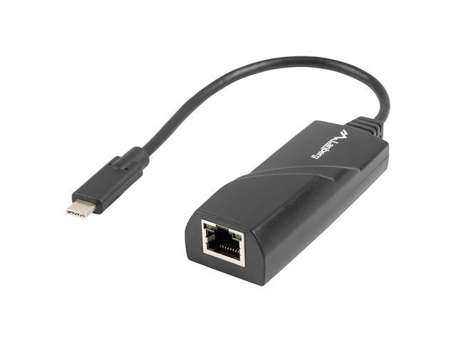 ADAPTADOR LANBERG USB TIPO C 3.1 MACHO/ ETHERNET RJ45 HEMBRA/ 0.15M