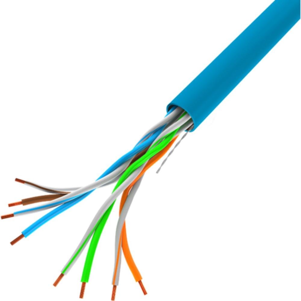 BOBINA 100MB/S LANBERG UTP 305M RJ45 SOLID CCA AWG24 AZUL