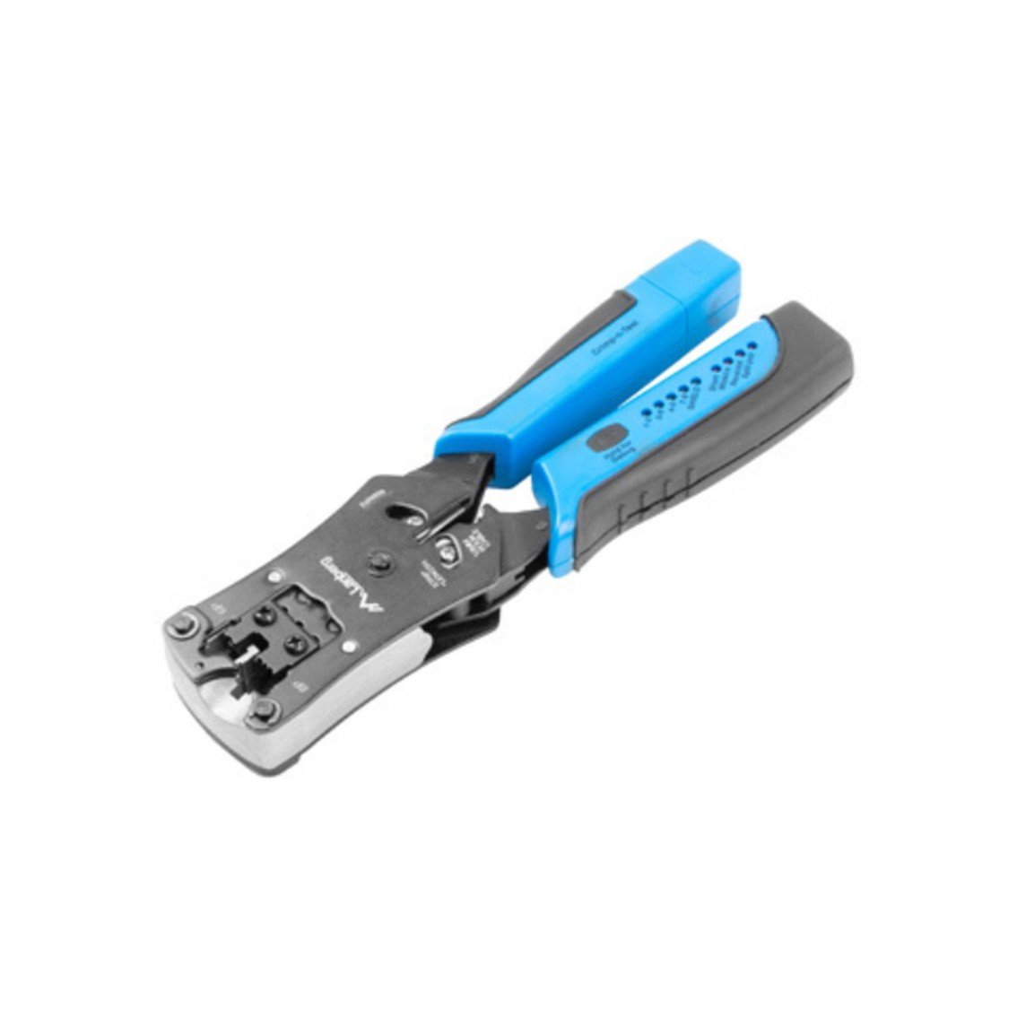 CRIMPADORA LANBERG UNIVERSAL NT-0203 RJ45 / RJ11 / RJ12 CON COMPROBADOR DE CABLES