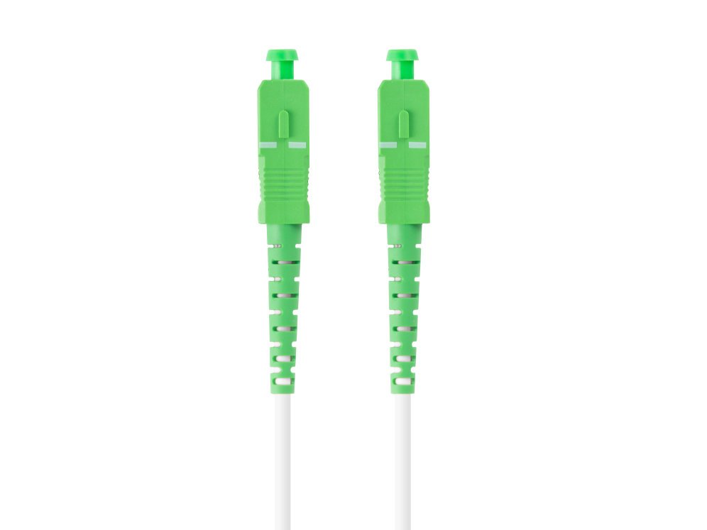 LATIGUILLO FIBRA OPTICA SC/APC LANBERG 15M MONO SIMPLEX G657A2 LSZH BLANCO