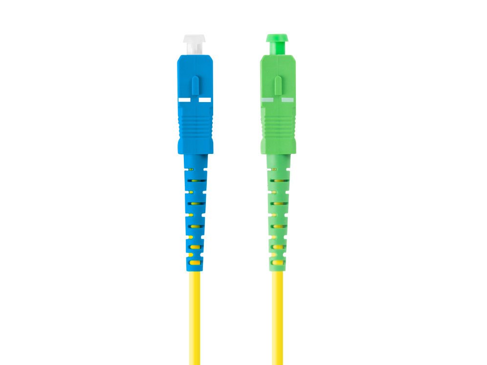 LATIGUILLO FIBRA OPTICA SC/APC A SC/UPC LANBERG 3M MONO SIMPLEX G657A1 LSZH AMARILLO