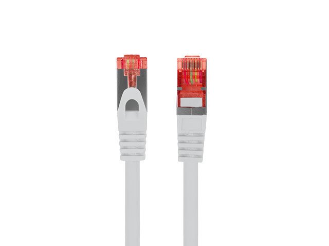 CABLE RED LANBERG LATIGUILLO CAT.6 S/FTP LSZH CU 0.25M GRIS FLUKE PASSED