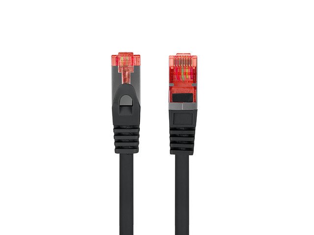 CABLE RED LANBERG LATIGUILLO CAT.6 S/FTP LSZH CU 10M NEGRO FLUKE PASSED
