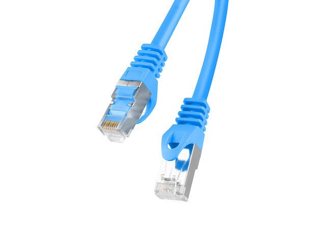 CABLE RED LANBERG LATIGUILLO CAT.6 FTP 1M AZUL FLUKE PASSED