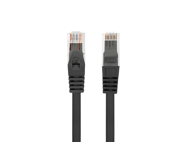 CABLE RED LANBERG LATIGUILLO CAT.6 UTP LSZH CU 1M NEGRO FLUKE PASSED