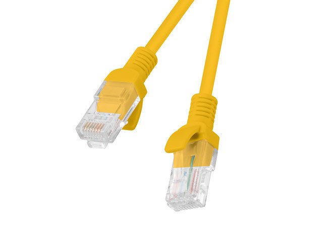CABLE RED LANBERG LATIGUILLO CAT.6 UTP CU 0.5M NARANJA FLUKE PASSED