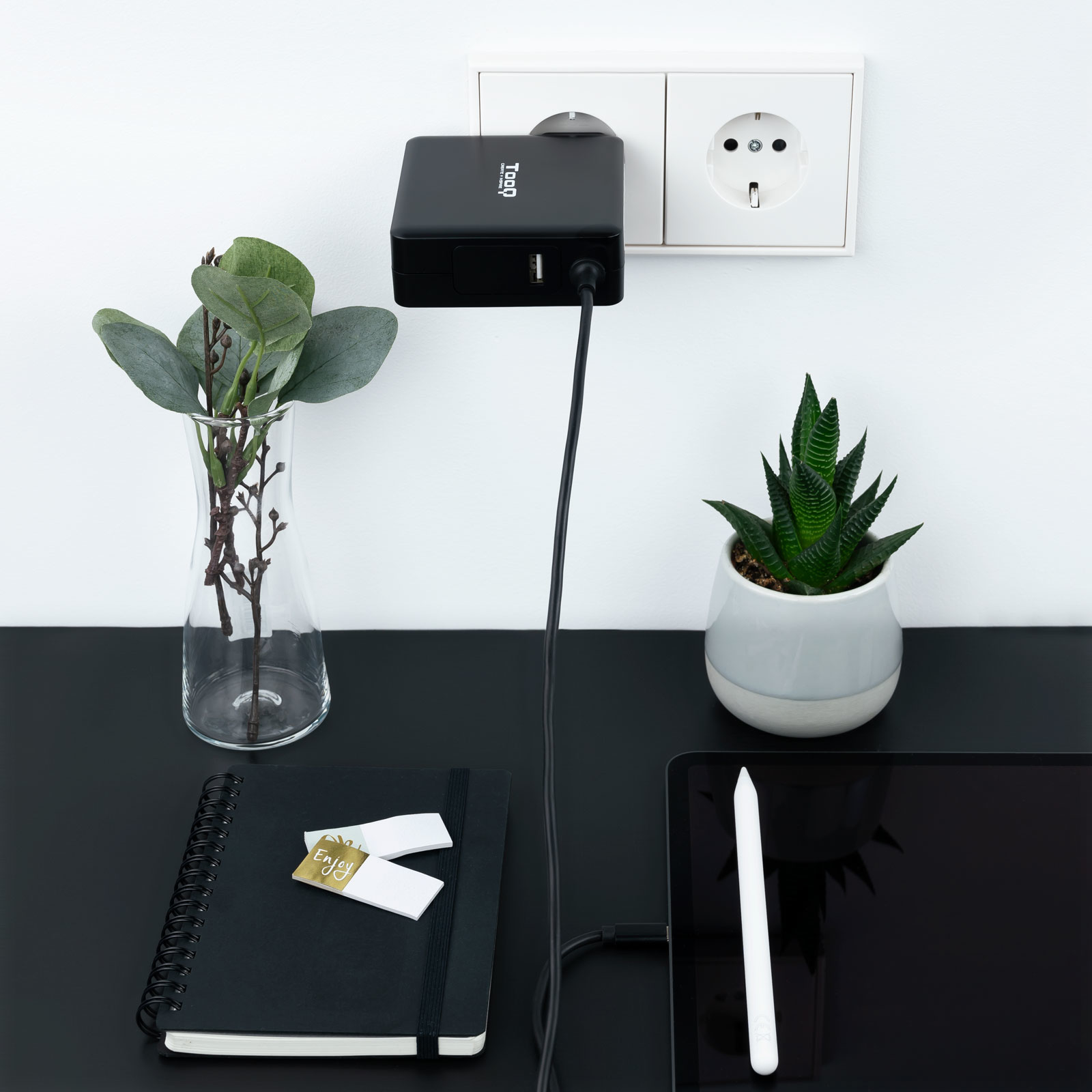 CARGADOR PORTATIL TOOQ TQLC-USBC90PD 90W USB-C NEGRO