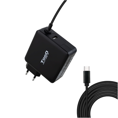 CARGADOR PORTATIL TOOQ TQLC-USBC65PD 65W USB TIPO C NEGRO