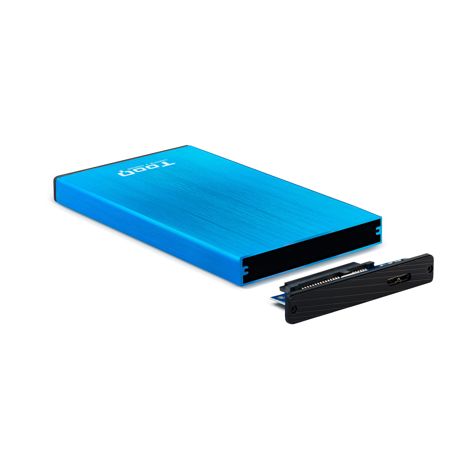 CAJA EXTERNA TOOQ TQE-2527BL PARA HDD 2.5" 9.5MM SATA 3 USB 3.0/3.1 AZUL