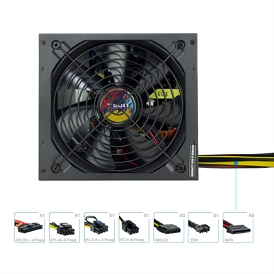 FUENTE DE ALIMENTACION TOOQ TQAPOLO-650SP ATX 650W
