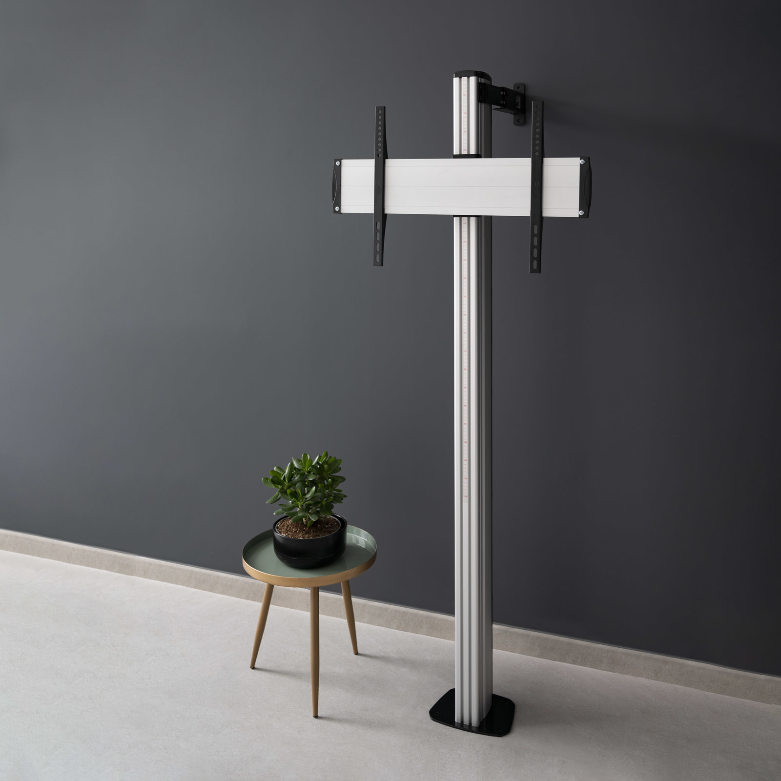 SOPORTE SUELO TV TOOQ FS2270M-B 37"-70" CARGA MAXIMA 70KG 90º FIJO ALUMINIO