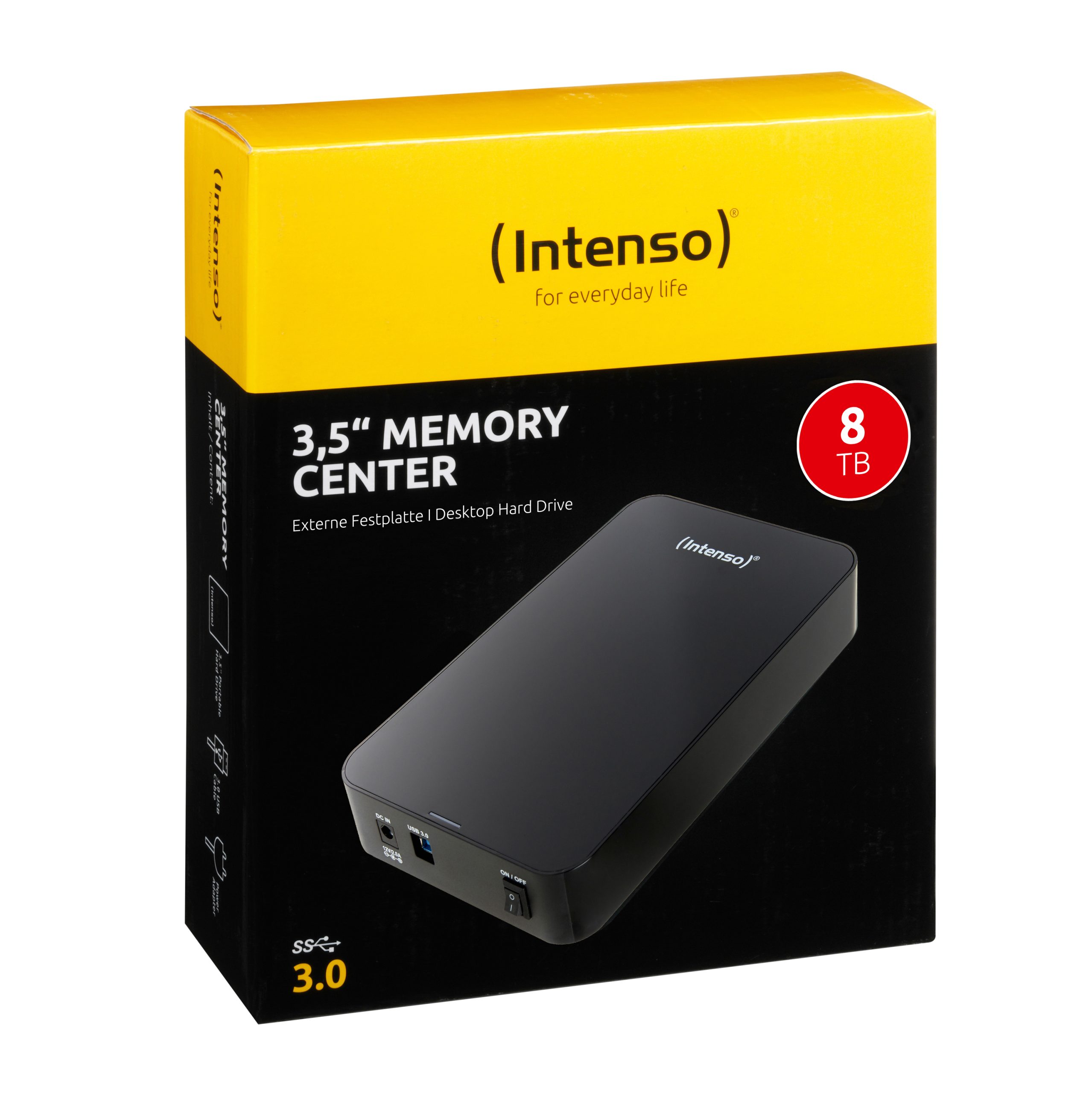 DISCO DURO EXTERNO HDD INTENSO 8TB 3.5" USB 3.0