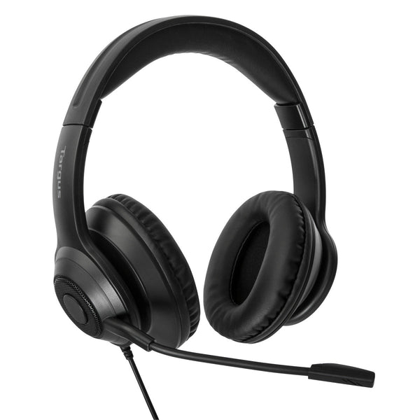 AURICULARES STEREO TARGUS ALAMBRICO NEGRO USB