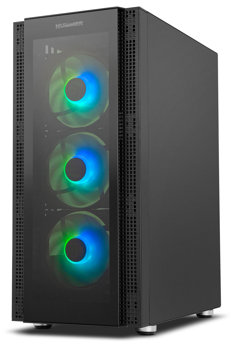 CAJA ORDENADOR GAMING NOX HUMMER HORUS ATX 1 X USB 3.0 2 X USB 2.0 4 X 120MM ARGB