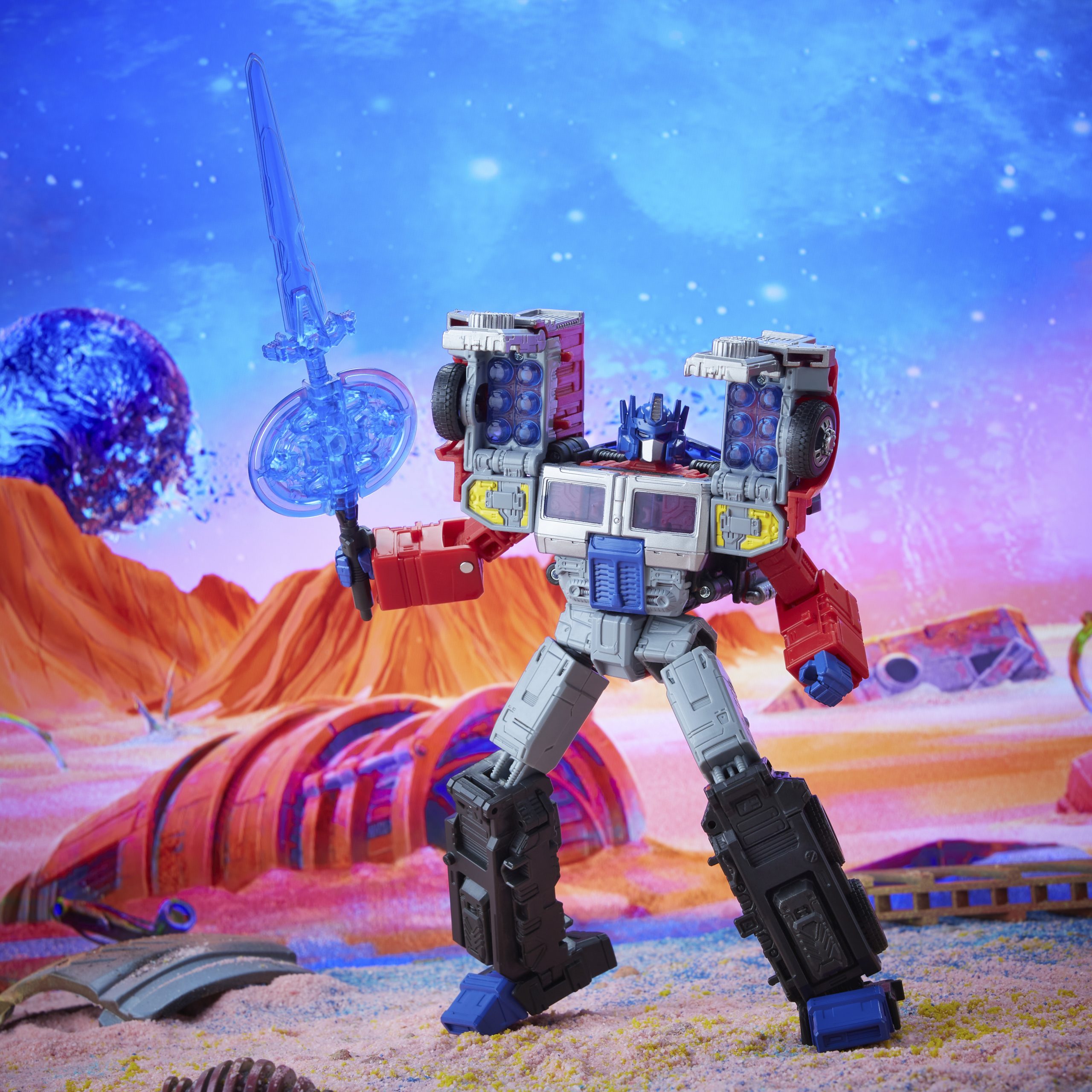 FIGURA HASBRO G2 UNIVERSE LASER OPTIMUS PRIME 18 CM TRANSFORMERS LEGACY SERIES F30615X0