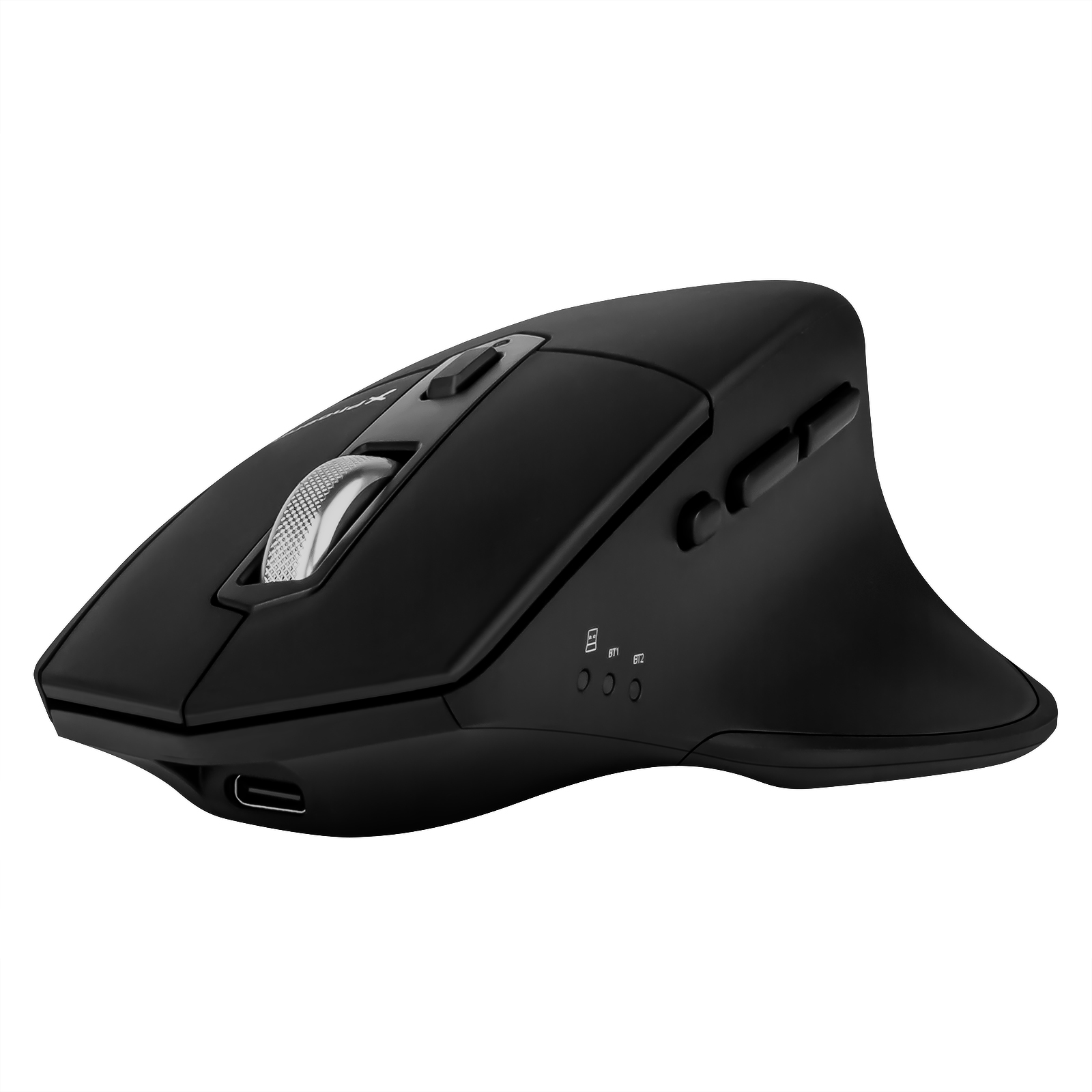 Raton inalambrico Bluetooth Phoenix Ergo M2 ergonomico multidispositivo y bateria recargable click silenciosos