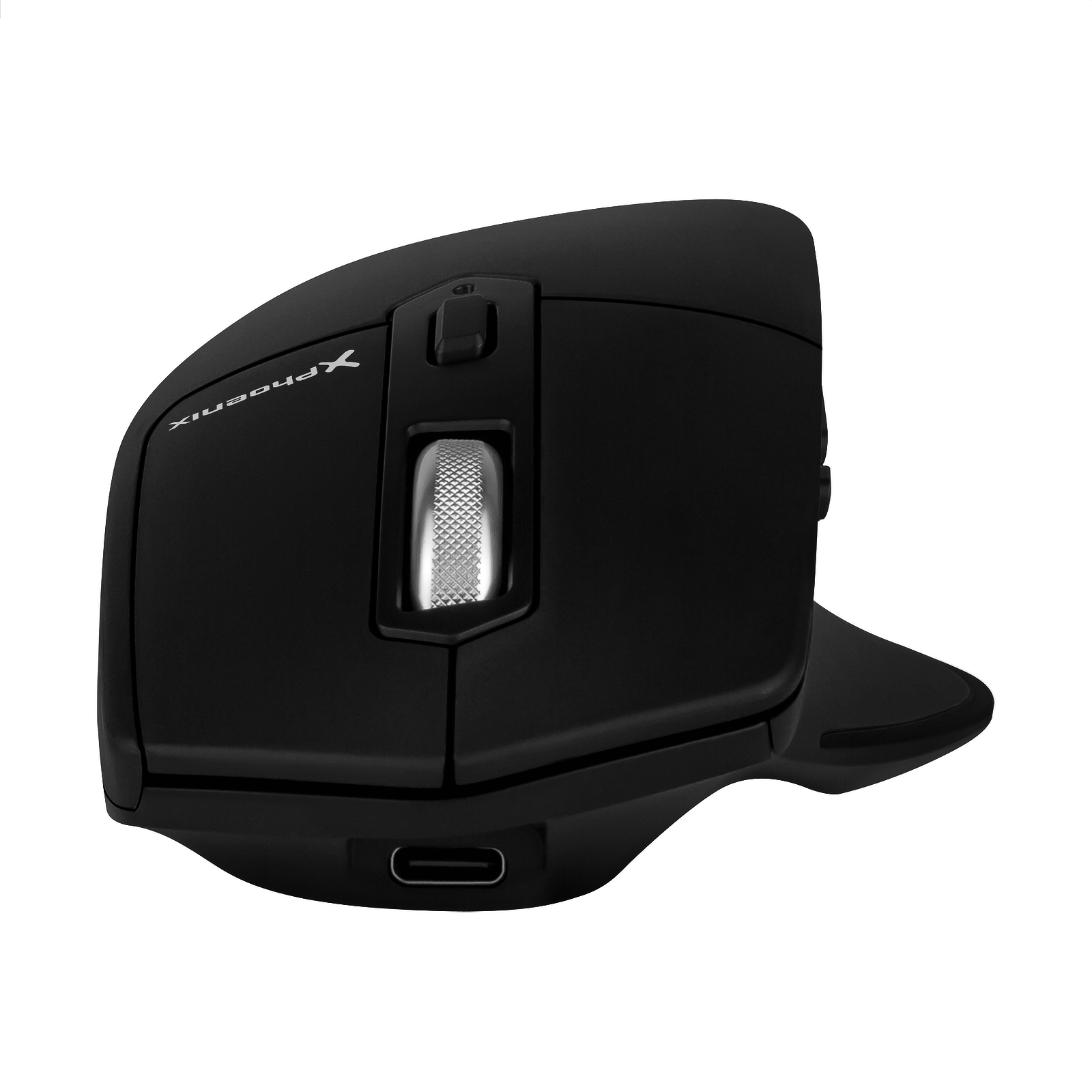 Raton inalambrico Bluetooth Phoenix Ergo M2 ergonomico multidispositivo y bateria recargable click silenciosos