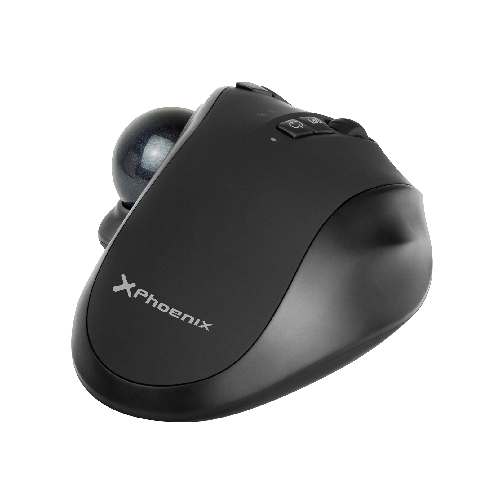 Raton inalambrico Phoenix Ergo T1 ergonomico trackball bateria recargable multidispositivo