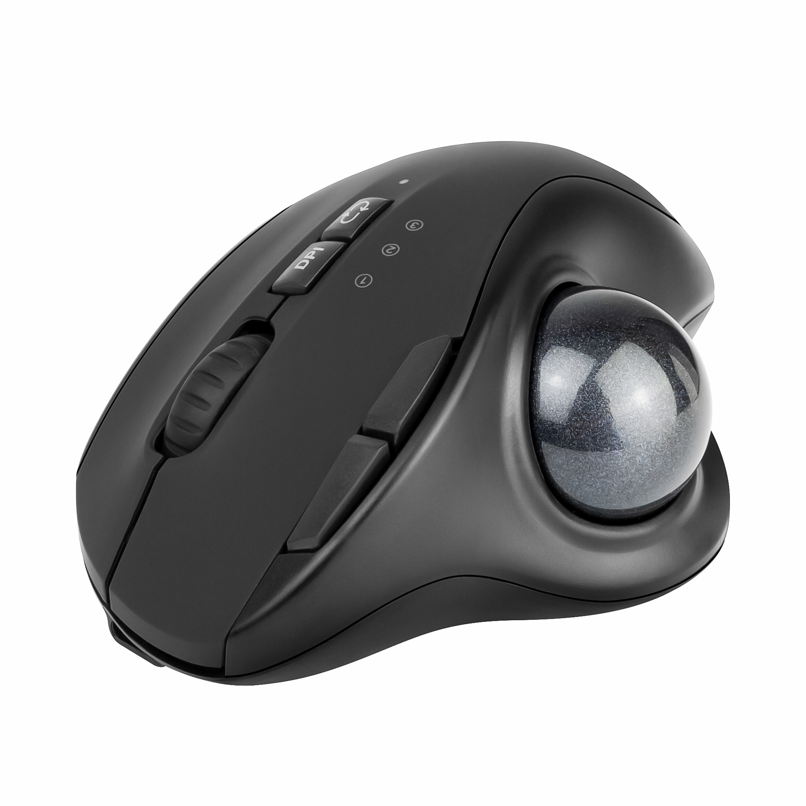 Raton inalambrico Phoenix Ergo T1 ergonomico trackball bateria recargable multidispositivo