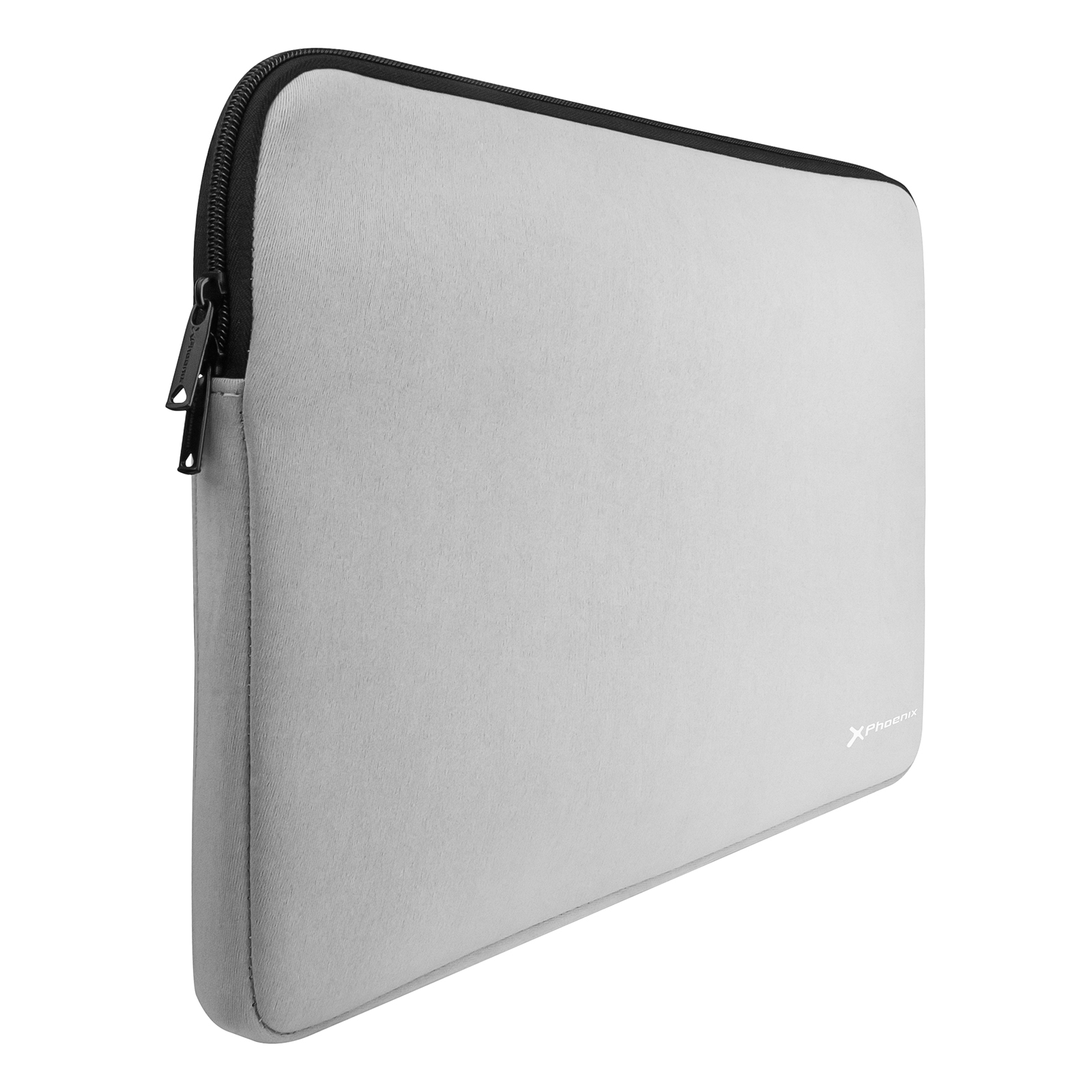 Funda de neopreno Phoenix para tablet o portatil 14" interior terciopelo gris