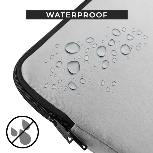 Funda de neopreno Phoenix para tablet o portatil 14" interior terciopelo gris