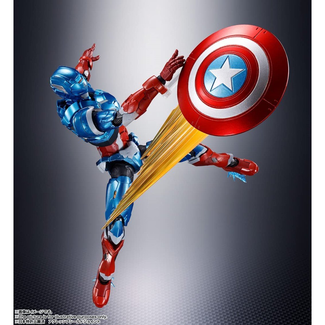 FIGURA TAMASHII NATIONS MARVEL TECH ON AVENGERS SH FIGUARTS CAPITAN AMERICA