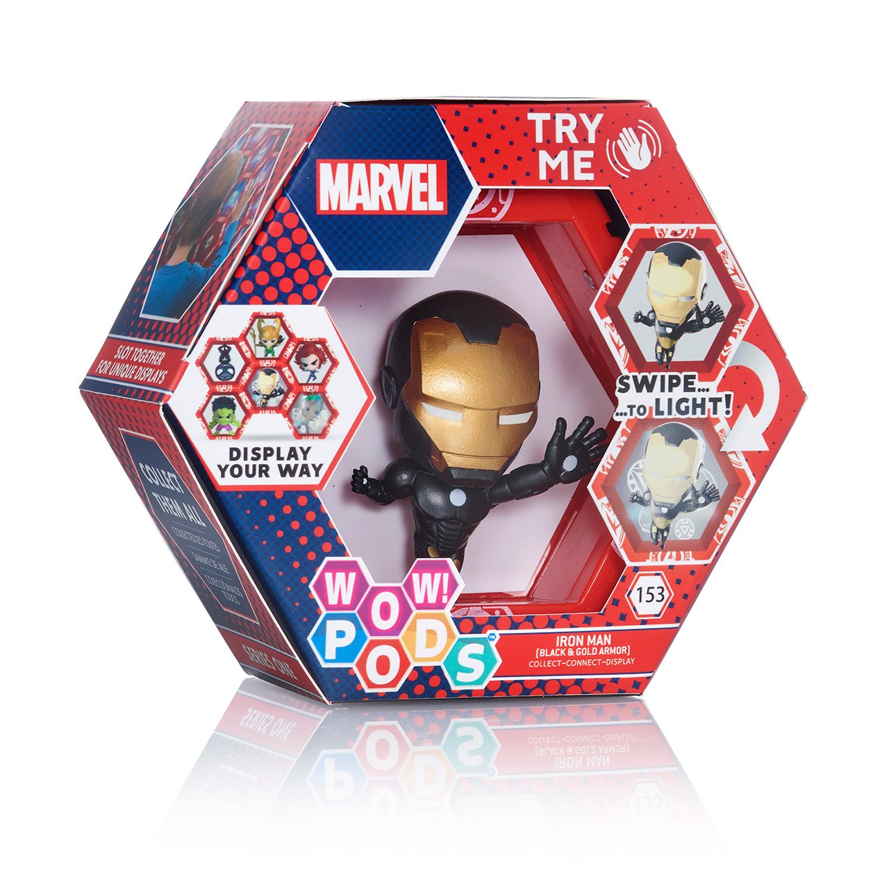 FIGURA WOW! POD MARVEL IRON MAN (BLACK & GOLD ARMOUR)