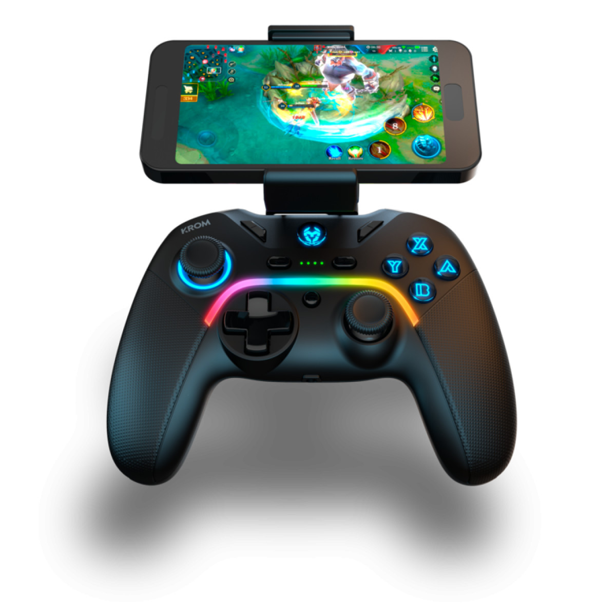 MANDO GAMEPAD KROM GAMMING KAYROS ARGB/PC/SWITCH/ANDROID/IOS