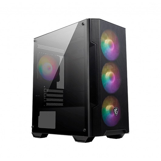 CAJA ORDENADOR GAMING MSI MAG FORGE M100A M-ATX 4 X 120MM 1 X USB 3.2 2 X USB 2.0 RGB